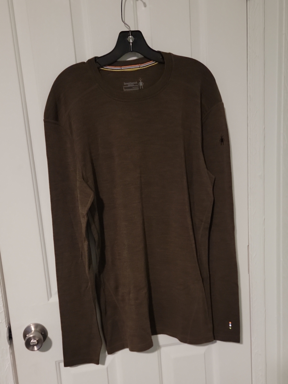 Smartwool Merino 250 Dark Olive Green Men's Long Sleeve Crewneck  Size Large